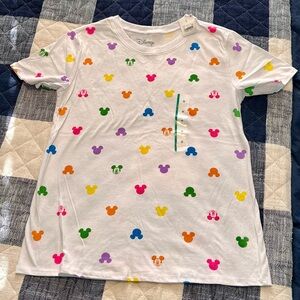 DISNEY Neon Color Mickey Mouse Heads Women’s Size Medium NWT